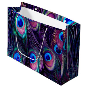 Peacock Feather Groot Cadeauzakje