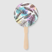Peacock Feather Handwaaier (Voorkant)