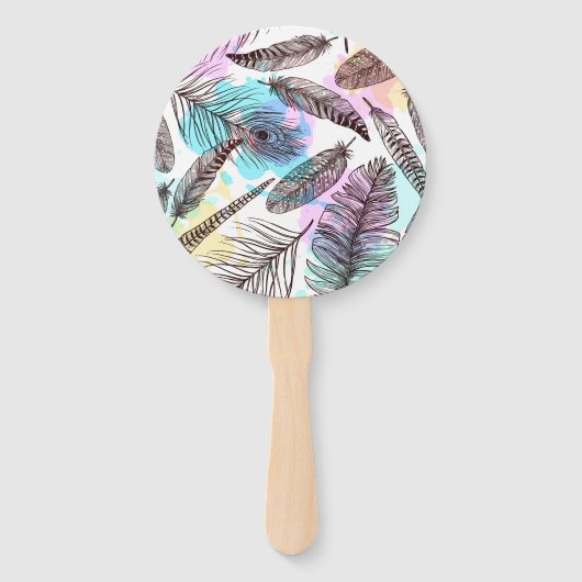 Peacock Feather Handwaaier (Voorkant)