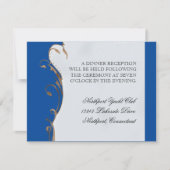 Peacock Feather in Swirls - Weddenschap Kaart (Voorkant)