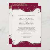 Peacock Feather in Swirls - Weddenschap Kaart (Voorkant / Achterkant)