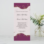 Peacock Feather in Swirls - Weddenschap Kaart (Staand voorkant)