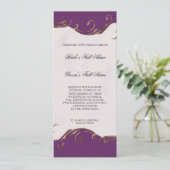 Peacock Feather in Swirls - Weddenschap Kaart (Staand voorkant)