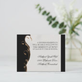 Peacock Feather in Swirls - Weddenschap Kaart (Staand voorkant)