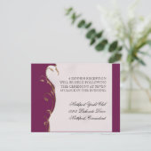 Peacock Feather in Swirls - Weddenschap Kaart (Staand voorkant)