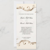 Peacock Feather in Swirls - Weddenschap Kaart (Voorkant)