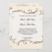 Peacock Feather in Swirls - Weddenschap Kaart (Voorkant / Achterkant)