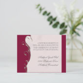 Peacock Feather in Swirls - Weddenschap Kaart (Staand voorkant)