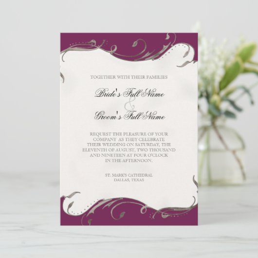 Peacock Feather in Swirls - Weddenschap Kaart (Staand voorkant)