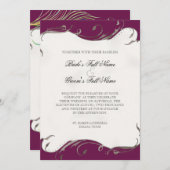 Peacock Feather in Swirls - Weddenschap Kaart (Voorkant / Achterkant)