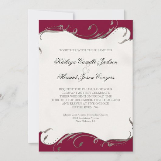 Peacock Feather in Swirls - Weddenschap Kaart (Voorkant)