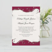 Peacock Feather in Swirls - Weddenschap Kaart (Staand voorkant)