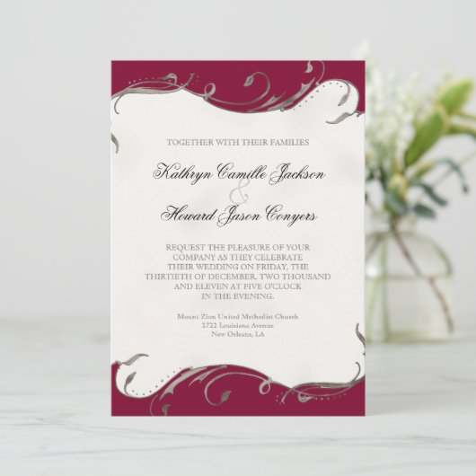 Peacock Feather in Swirls - Weddenschap Kaart (Staand voorkant)