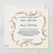 Peacock Feather in Swirls - Weddenschap Kaart (Voorkant)