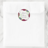 Peacock Feather in Swirls - Weddenschappen Sticker (Tas)