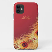 Peacock Feather iPhone 5 Hoesje (Achterkant)