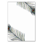 Peacock Feather Kaart (Achterkant)
