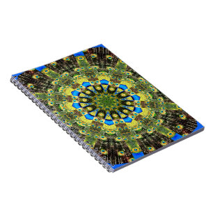Peacock Feather Kaleidoscoop 1 Notitieboek