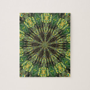 Peacock Feather Kaleidoscoop 2 Legpuzzel