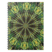 Peacock Feather Kaleidoscoop 2 Notitieboek (Voorkant)