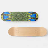 Peacock Feather Kaleidoscoop 3 Skateboard (Horizontaal)