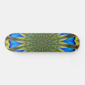 Peacock Feather Kaleidoscoop 3 Skateboard (Horizontaal)