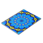Peacock Feather Kaleidoscoop 4 Notitieboek (Linkerzijde)