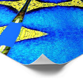 Peacock Feather Kaleidoscoop 4 Poster (Hoek)