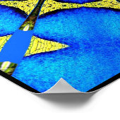 Peacock Feather Kaleidoscoop 4 Poster (Hoek)