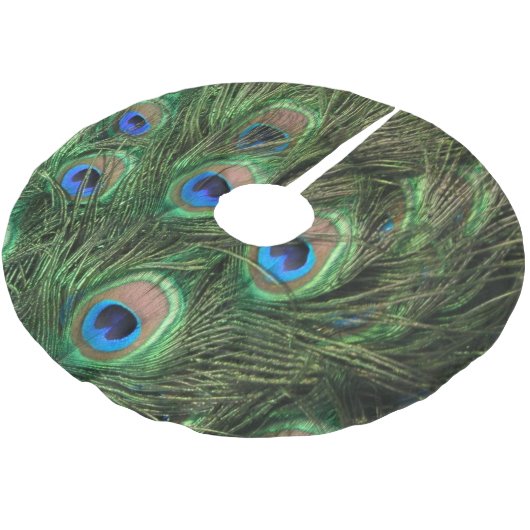 Peacock Feather Kerstboom Rok (Gekanteld)