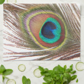 Peacock Feather Kitchen Towel Theedoek (Gevouwen)