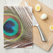 Peacock Feather Kitchen Towel Theedoek (Quarter Fold)