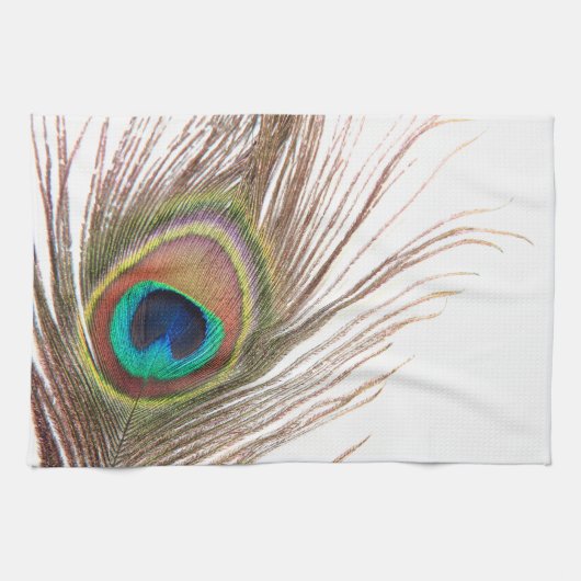 Peacock Feather Kitchen Towel Theedoek (Horizontaal)