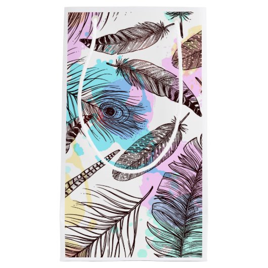 Peacock Feather Klein Cadeauzakje (Voorkant)