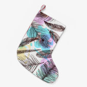 Peacock Feather Kleine Kerstsok (Voorkant (Hangend))