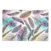 Peacock Feather Kussensloop (Achterkant-Links)