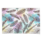 Peacock Feather Kussensloop (Voorkant-Links)