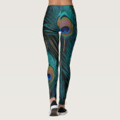 Peacock Feather Leggings (Achterkant)