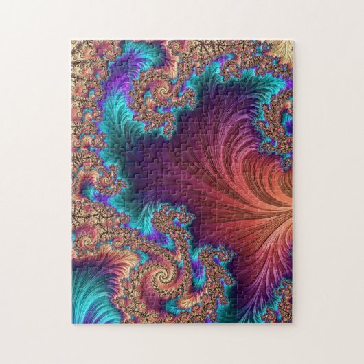Peacock Feather Legpuzzel (Verticaal)