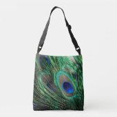 Peacock Feather Lucky Crossbody Tas (Achterkant)
