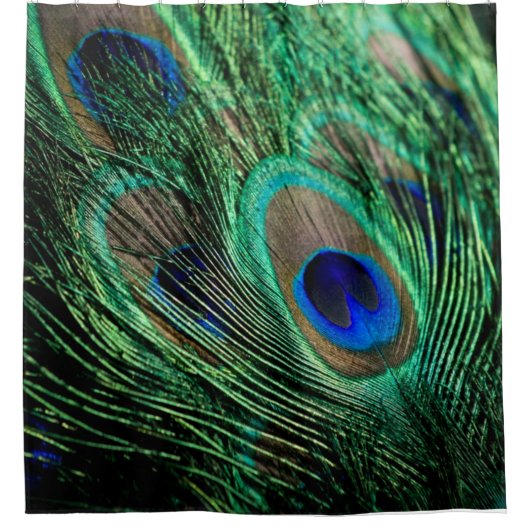 Peacock Feather Lucky Douchegordijn (Voorkant)