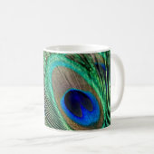 Peacock Feather Lucky Koffiemok (Voorkant rechts)