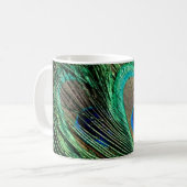 Peacock Feather Lucky Koffiemok (Voorkant links)