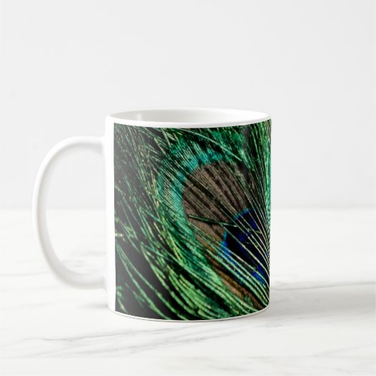 Peacock Feather Lucky Koffiemok (Links)