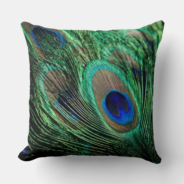 Peacock Feather Lucky Kussen (Voorkant)