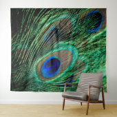 Peacock Feather Lucky Wandkleed (In Situ (horizontaal))