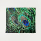Peacock Feather Lucky Wandkleed (Voorkant (horizontaal))