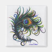 Peacock Feather Magnet (Voorkant)