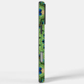 Peacock Feather Mandala Emerald en Blue Symmetry Case-Mate iPhone Case (Achterkant / Rechts)