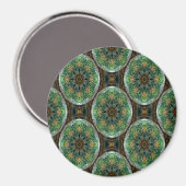 Peacock Feather Mandala..... Magneet (Voorkant / Achterkant)